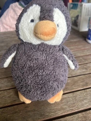 Baby GUND Chub Penguin Soft Light Gray Plush Lovey 7” Stuffed Toy 4058003