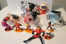 Disney The Incredibles Lot Of 12 toys figures 3"- 6" Disney McDonald's Happy M