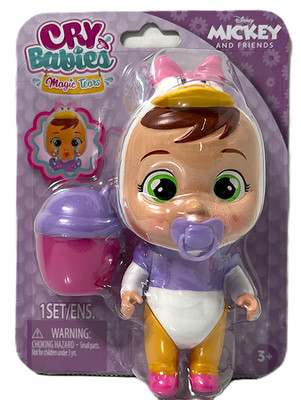 Cry Babies Magic Tears DAISY DUCK Mickey &Friends 4.5'' Mini Doll 2 Accessories