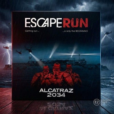 EscapeRun Alcatraz 2034 Brettspiel Taktik Strategie Sci-Fi Prison Break 2-6 Spieler