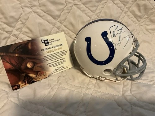 Peyton Manning Indianapolis Colts Autographed Mini Helmet