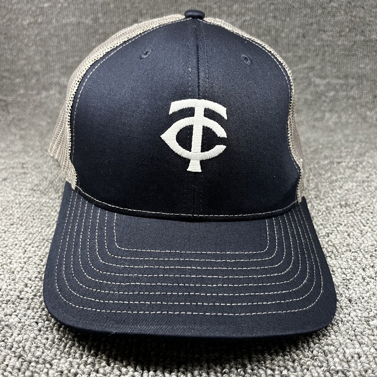 '47 Brand Minnesota Twins Trucker Snapback Hat Navy Mesh Adjustable Cap