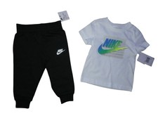 Nike Boys Jogger Pants T-Shirt Outfit Set Short Sleeve Baby Toddler 2T NWT