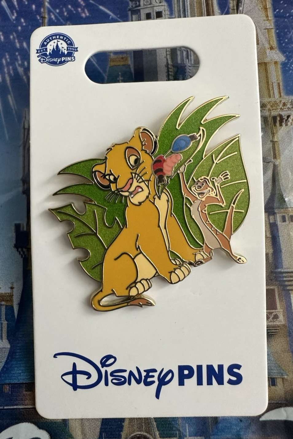 Disney Parks The Lion King Simba & Timon Character OE Pin NEW