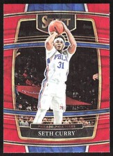 9857F 2021-22 Panini Select #84 Seth Curry Red Wave Prizms