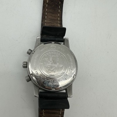 Vintage WENGER Commando Chrono SMT Design 536.0765 Black Men's