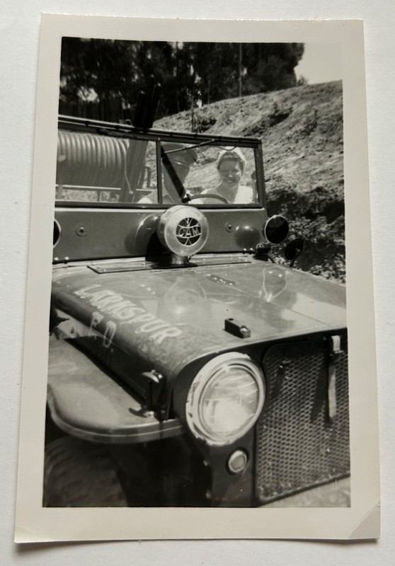 1949 Photo - Fire Department Willys Jeep - Larkspur Colorado?