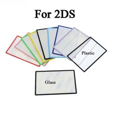 1Pcs For 2DS Top Glass/Plastic Lens Cover Upper LCD Screen Len Front Cover