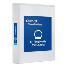 Oxford Ring Binders, 1.5" Round View Binder, 1.5 Inch, White