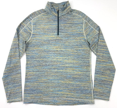 Lululemon Mens Surge Warm 1/2 Zip Pullover Sz Medium Space Dye Athleisure