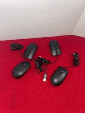 Lot Of 4 Dell MS116T1 Optical Mouse Black USB Scroll Wheel