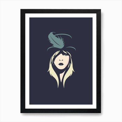 Stevie Nicks Flur Kunstdruck gerahmt Wandbild Poster Leinwanddruck Bild