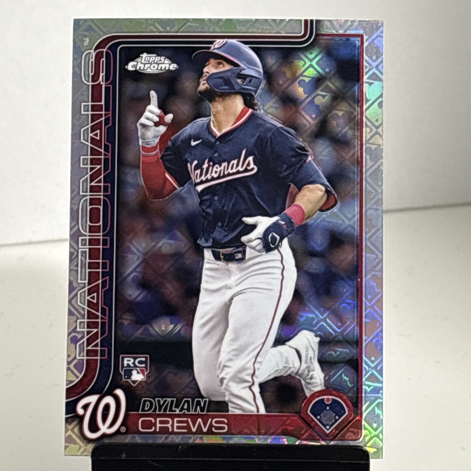 2025 Topps Chrome Logofractor Edition #146 Dylan Crews RC Rookie Nationals