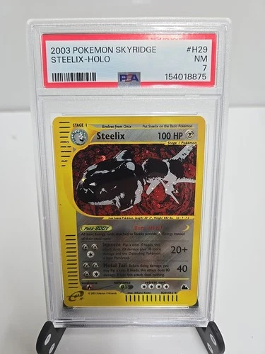 Pokemon Steelix Skyridge Holo Rare #H29/H32 PSA 7