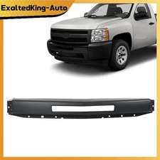 Primed Front Bumper Impact Face Bar W/Holes For 2009-2013 Chevy Silverado 1500