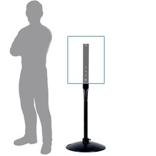 Cast Iron Sign Stand with 17" Dia Base 48" Tall Heavy Duty Pedestal Post Sign...