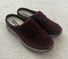 EASY SPIRIT WOMEN'S TERRAVE2 WIDE SLIP ON MULE CLOGS BURGUNDY Sz 9W