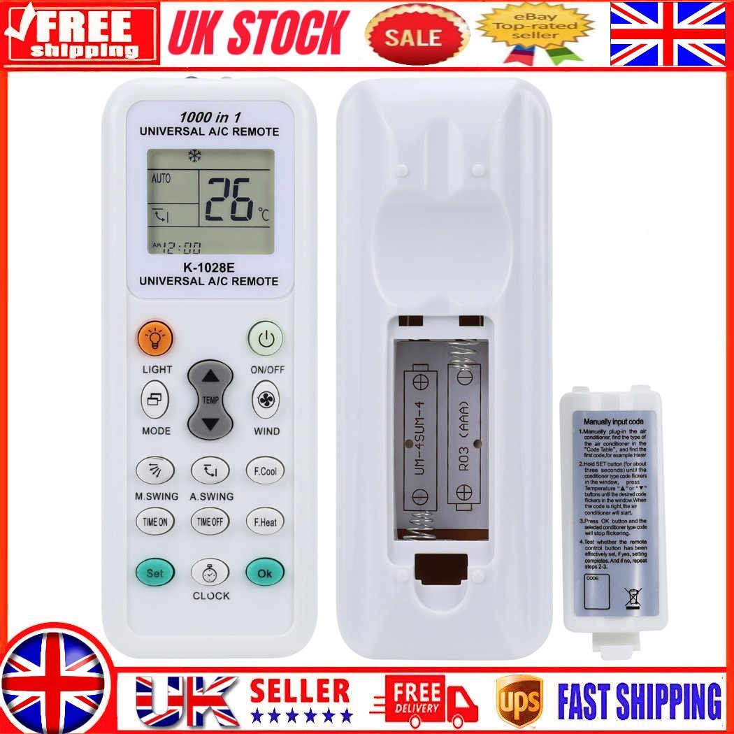 Air-Con Conditioning Universal Remote Control controller remote Conditioner UK