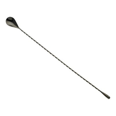 Barfly Bar Spoon, Teardrop End 15 3/4'' (40.0 Cm), Gun Metal Black