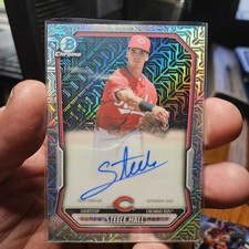 2026 Bowman Steele Hall #BMA-SHA Chrome Prospect Auto Mojo Refractor - Mega