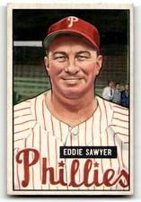 1951 Bowman #184 Eddie Sawyer