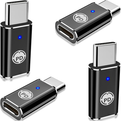 【Apple Mfi Certified】Lightning to USB-C Adapter, Stuffcool 4Pack Lightning Femal