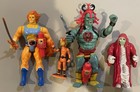 LJN ThunderCats Lion-O Mumm-Ra Ma-Mutt Wilycat Action Figures & Accessories Lot
