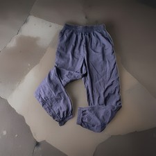 Vintage Nike black Elastic Waist track Pants Men's Size L Logo Accent Solid