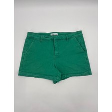 Lila Ryan Shamrock Green Cotton Blend Casual Shorts Women Size 16