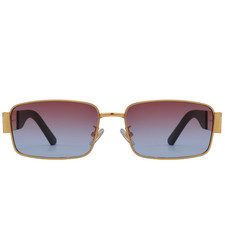 Mayb ch 25009 Sunglasses Gold Frame Pink Blue Lenses 58-19-145mm UV