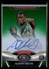 2011 Topps Platinum Rookie Autographs Green Refractors Aldon Smith RC Auto