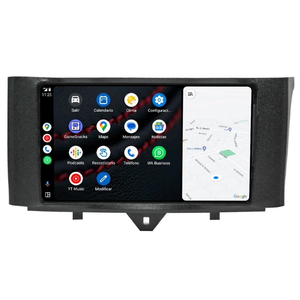 Autoradio Android 13 Smart ForTwo 2011-2015 4GB ram 64GB rom Telecamera inclusa - Immagine 3 di 4