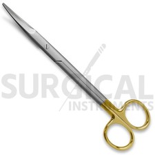 Tijera Mayo-Stille Curva Con Insertos De Carburo De Tungsteno Longitud De 145 A 155 Mm