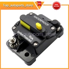 Circuit Breaker Reset 50AMP 12V DC Car Auto Marine Stereo Audio FuseInverter