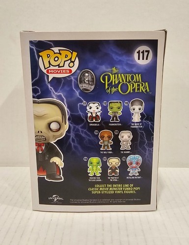 Funko Pop Universal Monsters THE PHANTOM OF THE OPERA #117 Pop!! **NICE BOX** - Picture 3 of 6