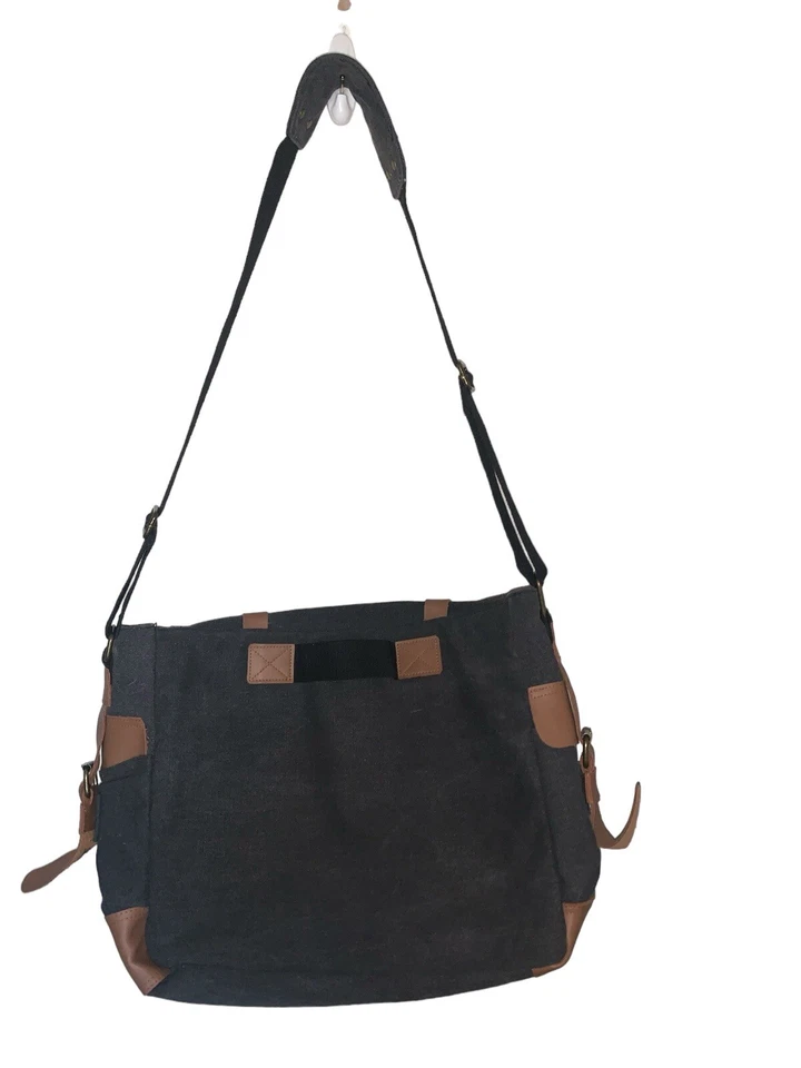 Sweetbriar Clásico Bolso Mensajero Lona Hombro Gris 13” Nuevo Sin Etiquetas Foto 2 de 4