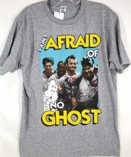 Ghostbusters T-Shirt-Mens Adult Medium-Gray-NEW w/ Tags Movie Character Tee
