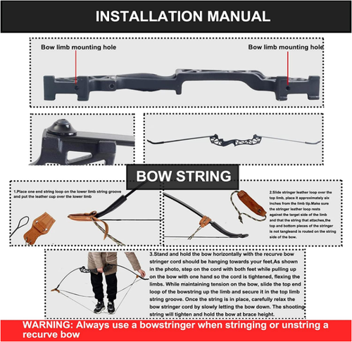 Archery Bow Arrow 40Lbs Bowfishing Kits for Adults Hunting Shooting Right Hand - Picture 2 of 3
