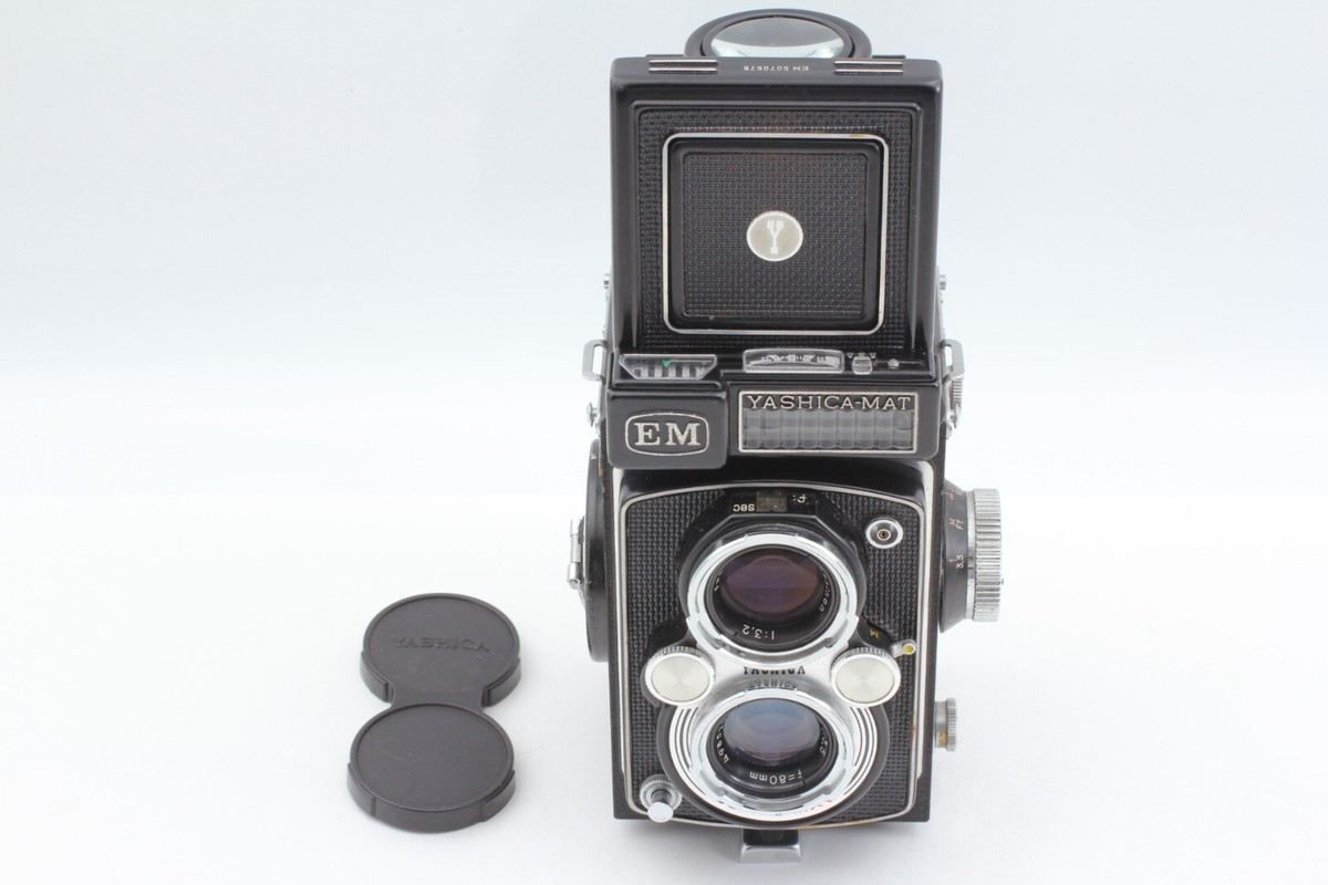 Yashica-Mat EM Vintage TLR Film Camera w/ Yashinon 80mm F3.5 Lens