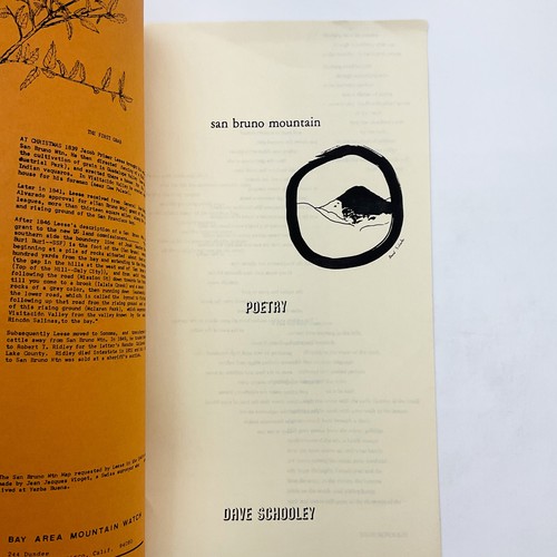 San Bruno Mountain David Schooley Handmade Poetry Booklet 1982 San Francisco Bay - Picture 4 of 12