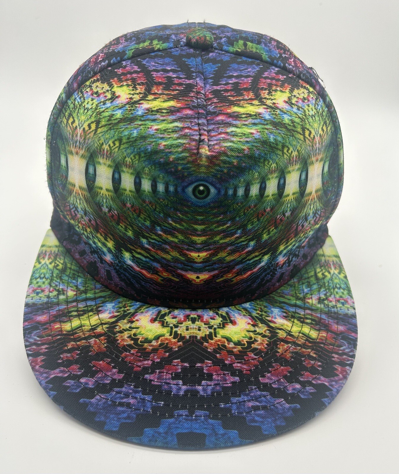 Psychedelic Rave Snapback Hat - image 2