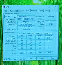 ACR24D4U7S8MB-8 Kingston 8GB 1RX8 PC4-2400R-UA0-11 DDR4-19200 UDIMM Desktop RAM