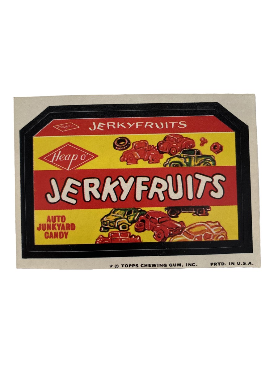 Jerkyfruits Jerky Fruits - Topps Wacky Packages Series 9 - 1974