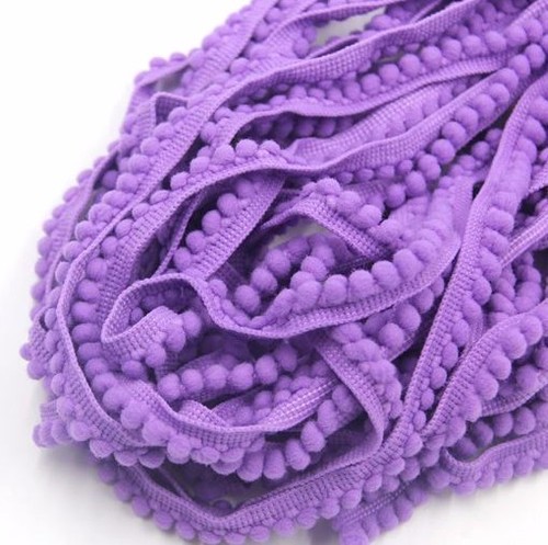 RUBAN GALON BIAIS POMPON FRANGE ** 10 mm ** au mètre / Couture écharpe coussin - Afbeelding 10 van 26