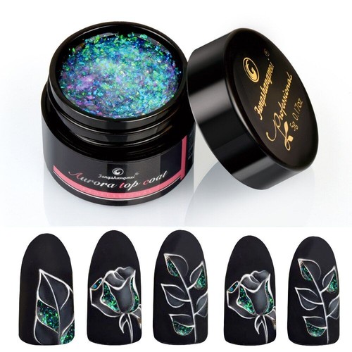 Gel à ongles hybride paillettes - accessoires de manucure manteau à ongles longue durée 1 pièce Se - Photo 3/24