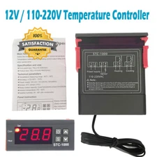 12V/110V/220V STC-1000 Digital Temperature Controller Thermostat w/ NTC Sensor