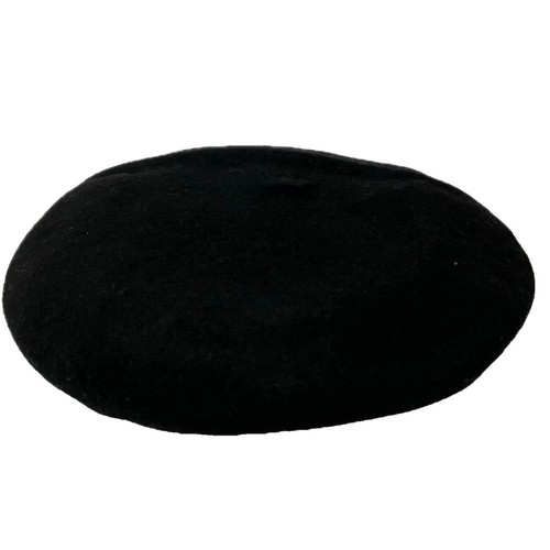 Banana Republic Wool Cashmere Black Brimmed Beanie Hat Newsboy Button Knit Banana Republic JAIME Wool-Cashmere Beanie/Hat. One Size. | eBay main image 3