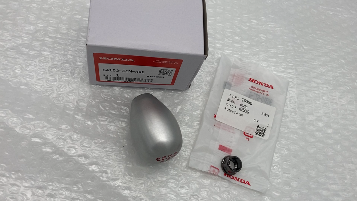 Genuine Honda 54102-S6M-R00 90310-ST7-Z00 6MT Shift Knob Nut Set