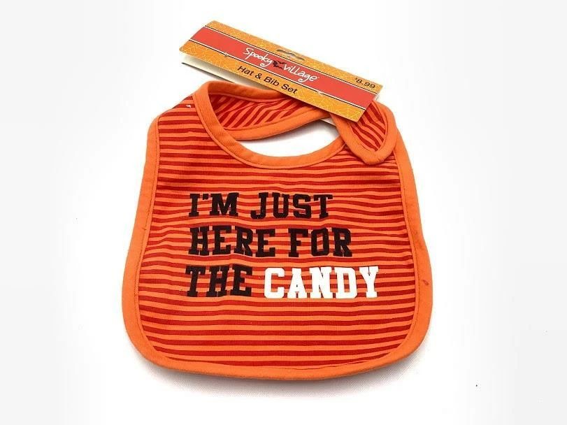 Spooky Village Baby Bib Washable Stain and Odor Resistant 3-9 Months