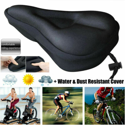 Silicone Gel Extra Soft Bike Bicycle MTB Saddle Cushion Seat Cover Pad Comfort